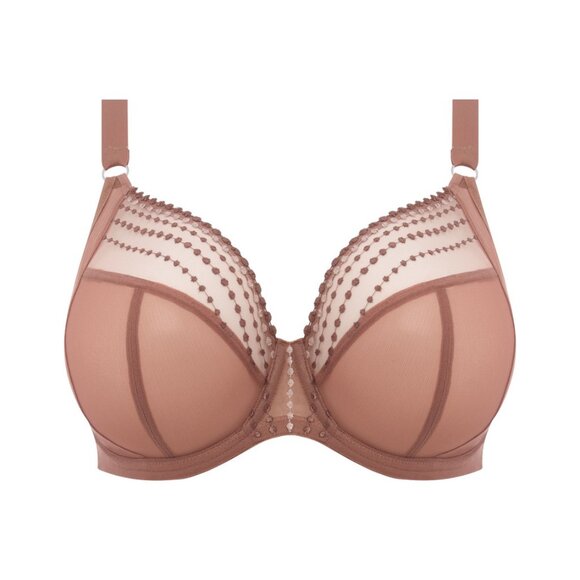 Elomi Matilda Plunge Sheer Tan Bra Women's Size 38G - Picture 1 of 12